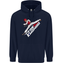 Taekwondo Fighter Mixed Martial Arts MMA Childrens Kids Hoodie Navy Blue