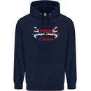 Taekwondo Fighter Mixed Martial Arts MMA Childrens Kids Hoodie Navy Blue