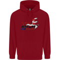 Taekwondo Fighter Mixed Martial Arts MMA Childrens Kids Hoodie Red