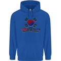 Taekwondo Fighter Mixed Martial Arts MMA Childrens Kids Hoodie Royal Blue