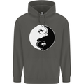 Taekwondo Fighter Mixed Martial Arts MMA Childrens Kids Hoodie Storm Grey
