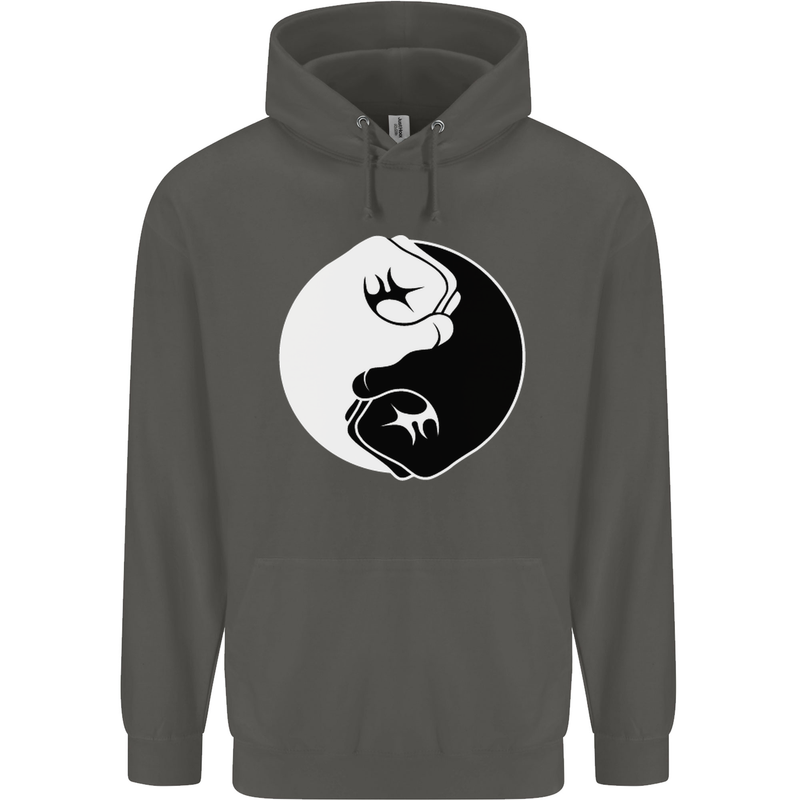 Taekwondo Fighter Mixed Martial Arts MMA Childrens Kids Hoodie Storm Grey