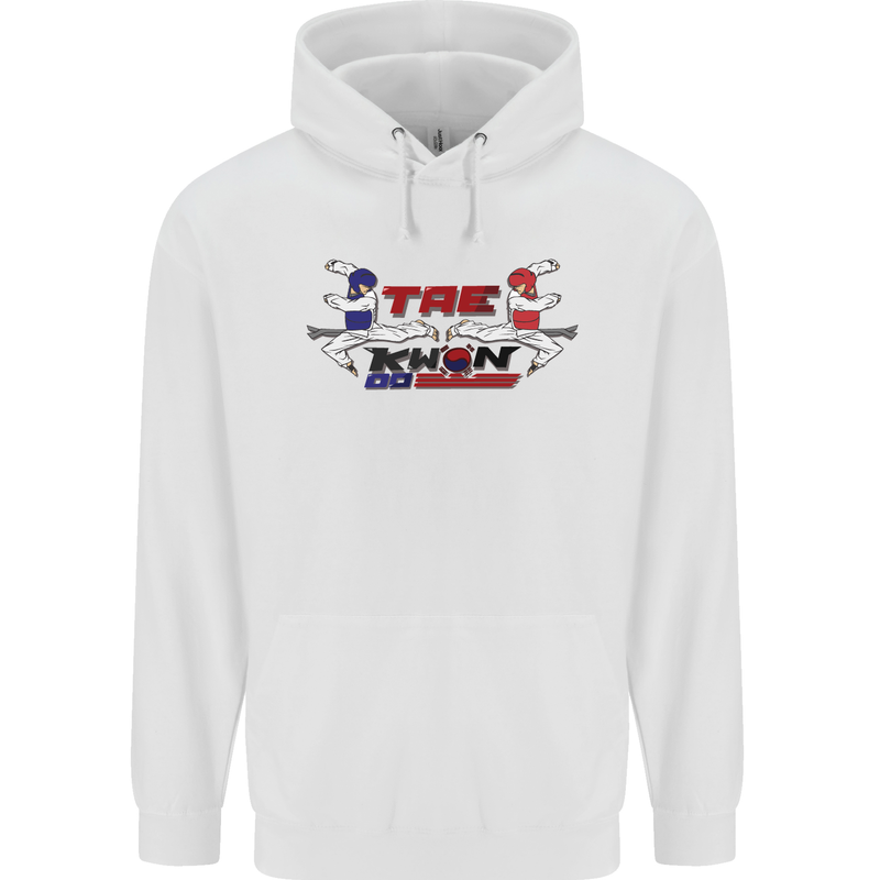 Taekwondo Fighter Mixed Martial Arts MMA Childrens Kids Hoodie White