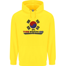 Taekwondo Fighter Mixed Martial Arts MMA Childrens Kids Hoodie Yellow