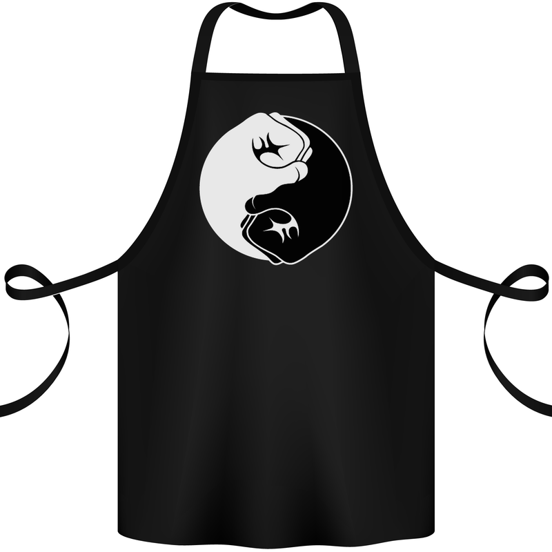 Taekwondo Fighter Mixed Martial Arts MMA Cotton Apron 100% Organic Black
