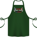 Taekwondo Fighter Mixed Martial Arts MMA Cotton Apron 100% Organic Forest Green