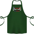 Taekwondo Fighter Mixed Martial Arts MMA Cotton Apron 100% Organic Forest Green