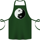 Taekwondo Fighter Mixed Martial Arts MMA Cotton Apron 100% Organic Forest Green