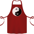 Taekwondo Fighter Mixed Martial Arts MMA Cotton Apron 100% Organic Maroon