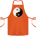 Taekwondo Fighter Mixed Martial Arts MMA Cotton Apron 100% Organic Orange