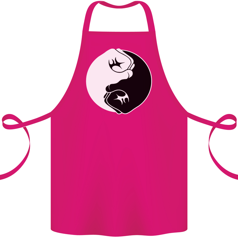 Taekwondo Fighter Mixed Martial Arts MMA Cotton Apron 100% Organic Pink