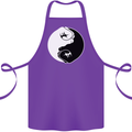 Taekwondo Fighter Mixed Martial Arts MMA Cotton Apron 100% Organic Purple
