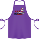Taekwondo Fighter Mixed Martial Arts MMA Cotton Apron 100% Organic Purple