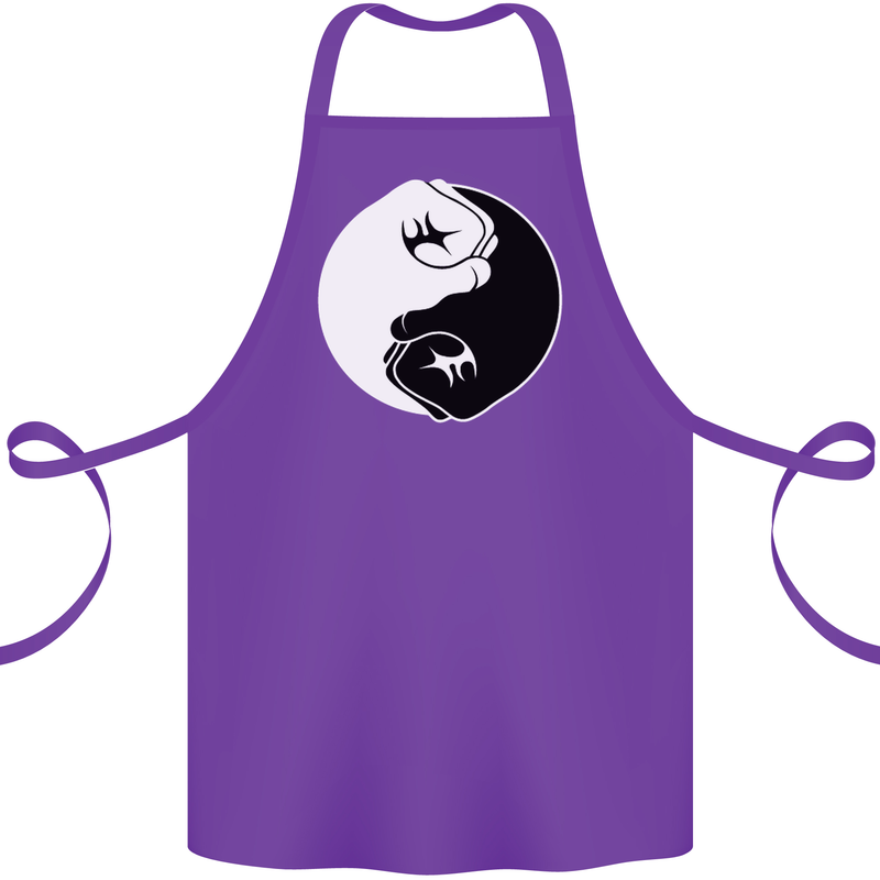 Taekwondo Fighter Mixed Martial Arts MMA Cotton Apron 100% Organic Purple