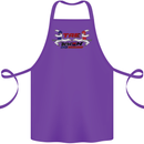 Taekwondo Fighter Mixed Martial Arts MMA Cotton Apron 100% Organic Purple