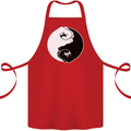 Taekwondo Fighter Mixed Martial Arts MMA Cotton Apron 100% Organic Red