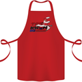 Taekwondo Fighter Mixed Martial Arts MMA Cotton Apron 100% Organic Red