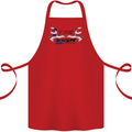 Taekwondo Fighter Mixed Martial Arts MMA Cotton Apron 100% Organic Red