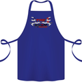 Taekwondo Fighter Mixed Martial Arts MMA Cotton Apron 100% Organic Royal Blue
