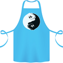 Taekwondo Fighter Mixed Martial Arts MMA Cotton Apron 100% Organic Turquoise