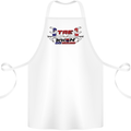 Taekwondo Fighter Mixed Martial Arts MMA Cotton Apron 100% Organic White