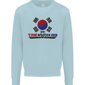 Taekwondo Fighter Mixed Martial Arts MMA Kids Sweatshirt Jumper Light Blue