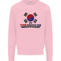 Taekwondo Fighter Mixed Martial Arts MMA Kids Sweatshirt Jumper Light Pink