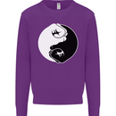 Taekwondo Fighter Mixed Martial Arts MMA Kids Sweatshirt Jumper Purple