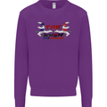 Taekwondo Fighter Mixed Martial Arts MMA Kids Sweatshirt Jumper Purple