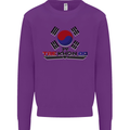 Taekwondo Fighter Mixed Martial Arts MMA Kids Sweatshirt Jumper Purple