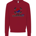 Taekwondo Fighter Mixed Martial Arts MMA Kids Sweatshirt Jumper Red
