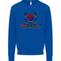 Taekwondo Fighter Mixed Martial Arts MMA Kids Sweatshirt Jumper Royal Blue