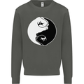 Taekwondo Fighter Mixed Martial Arts MMA Kids Sweatshirt Jumper Storm Grey