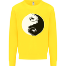 Taekwondo Fighter Mixed Martial Arts MMA Kids Sweatshirt Jumper Yellow