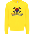 Taekwondo Fighter Mixed Martial Arts MMA Kids Sweatshirt Jumper Yellow