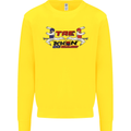 Taekwondo Fighter Mixed Martial Arts MMA Kids Sweatshirt Jumper Yellow