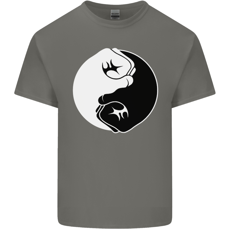 Taekwondo Fighter Mixed Martial Arts MMA Kids T-Shirt Childrens Charcoal