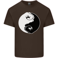 Taekwondo Fighter Mixed Martial Arts MMA Kids T-Shirt Childrens Chocolate