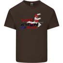 Taekwondo Fighter Mixed Martial Arts MMA Kids T-Shirt Childrens Chocolate