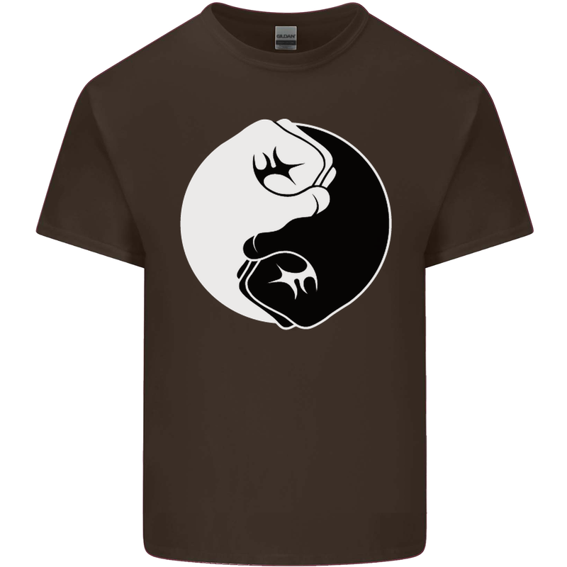 Taekwondo Fighter Mixed Martial Arts MMA Kids T-Shirt Childrens Chocolate