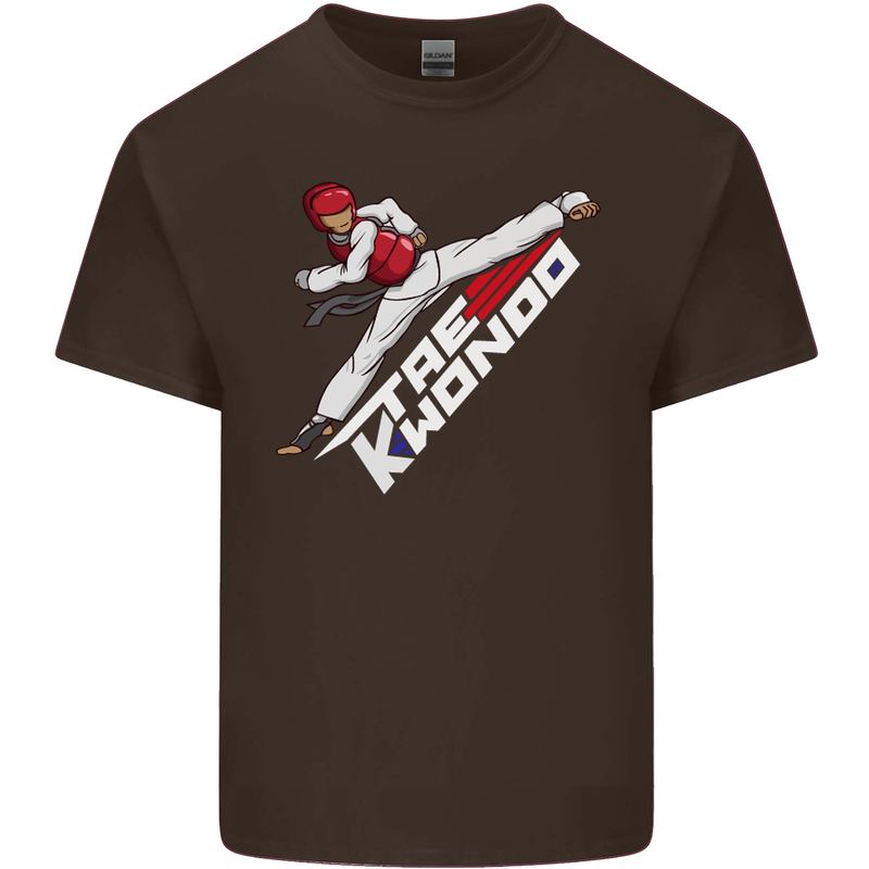 Taekwondo Fighter Mixed Martial Arts MMA Kids T-Shirt Childrens Chocolate