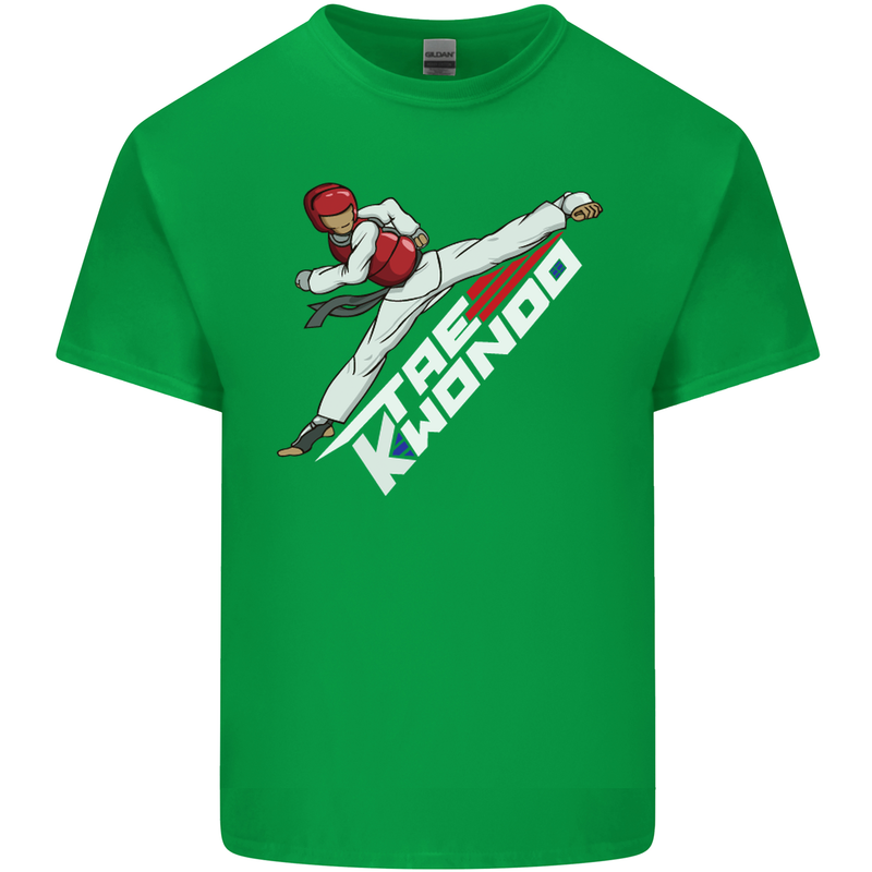 Taekwondo Fighter Mixed Martial Arts MMA Kids T-Shirt Childrens Irish Green