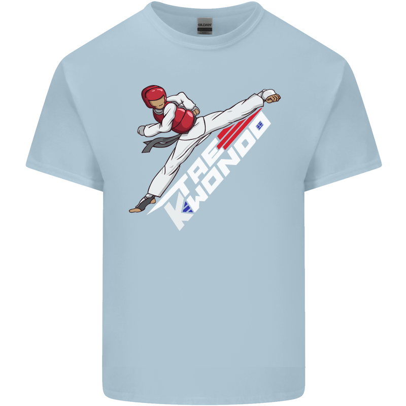 Taekwondo Fighter Mixed Martial Arts MMA Kids T-Shirt Childrens Light Blue