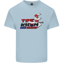 Taekwondo Fighter Mixed Martial Arts MMA Kids T-Shirt Childrens Light Blue