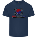 Taekwondo Fighter Mixed Martial Arts MMA Kids T-Shirt Childrens Navy Blue