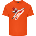 Taekwondo Fighter Mixed Martial Arts MMA Kids T-Shirt Childrens Orange