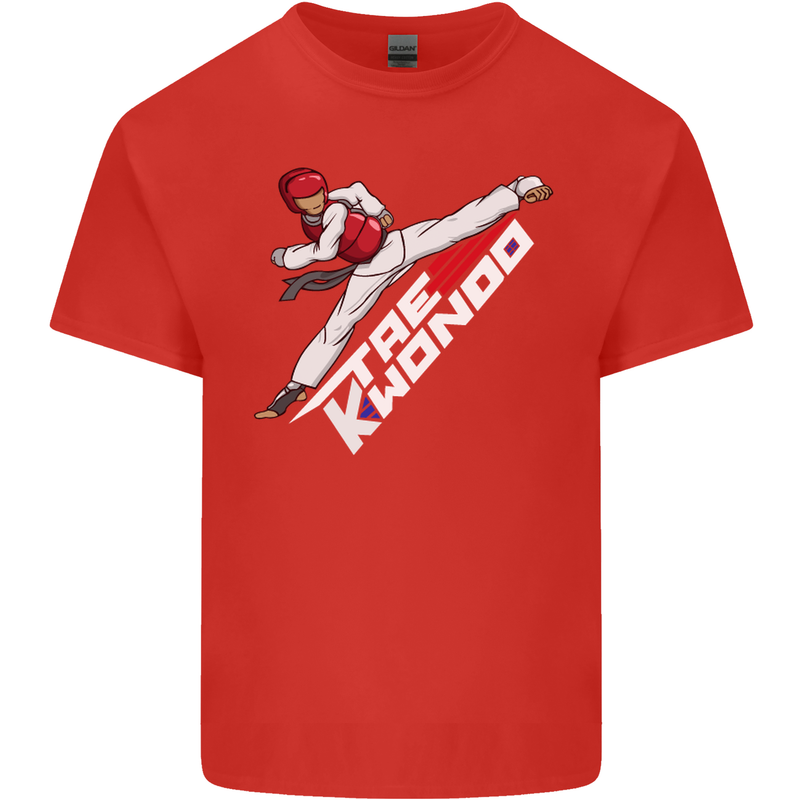 Taekwondo Fighter Mixed Martial Arts MMA Kids T-Shirt Childrens Red