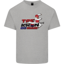 Taekwondo Fighter Mixed Martial Arts MMA Kids T-Shirt Childrens Sports Grey