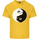 Taekwondo Fighter Mixed Martial Arts MMA Kids T-Shirt Childrens Yellow