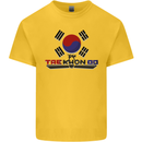 Taekwondo Fighter Mixed Martial Arts MMA Kids T-Shirt Childrens Yellow
